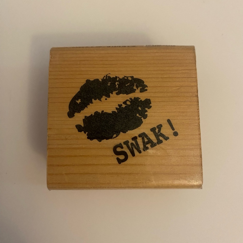 Craft Smart Lips SWAK rubber stamp